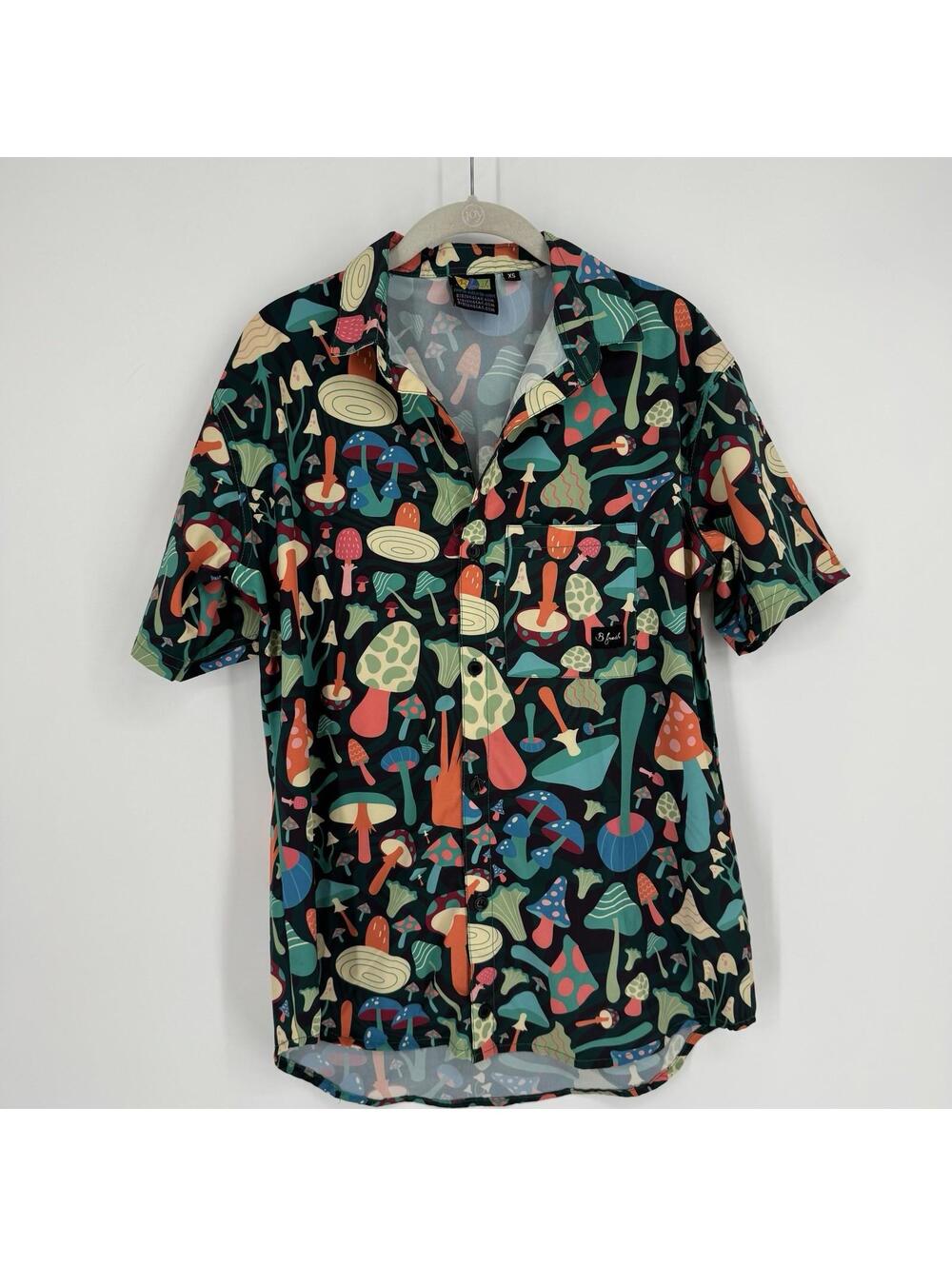 Befreshgear shirt mens XS mushroom psychedelic 60s 70s hippie 90s grunge skater
